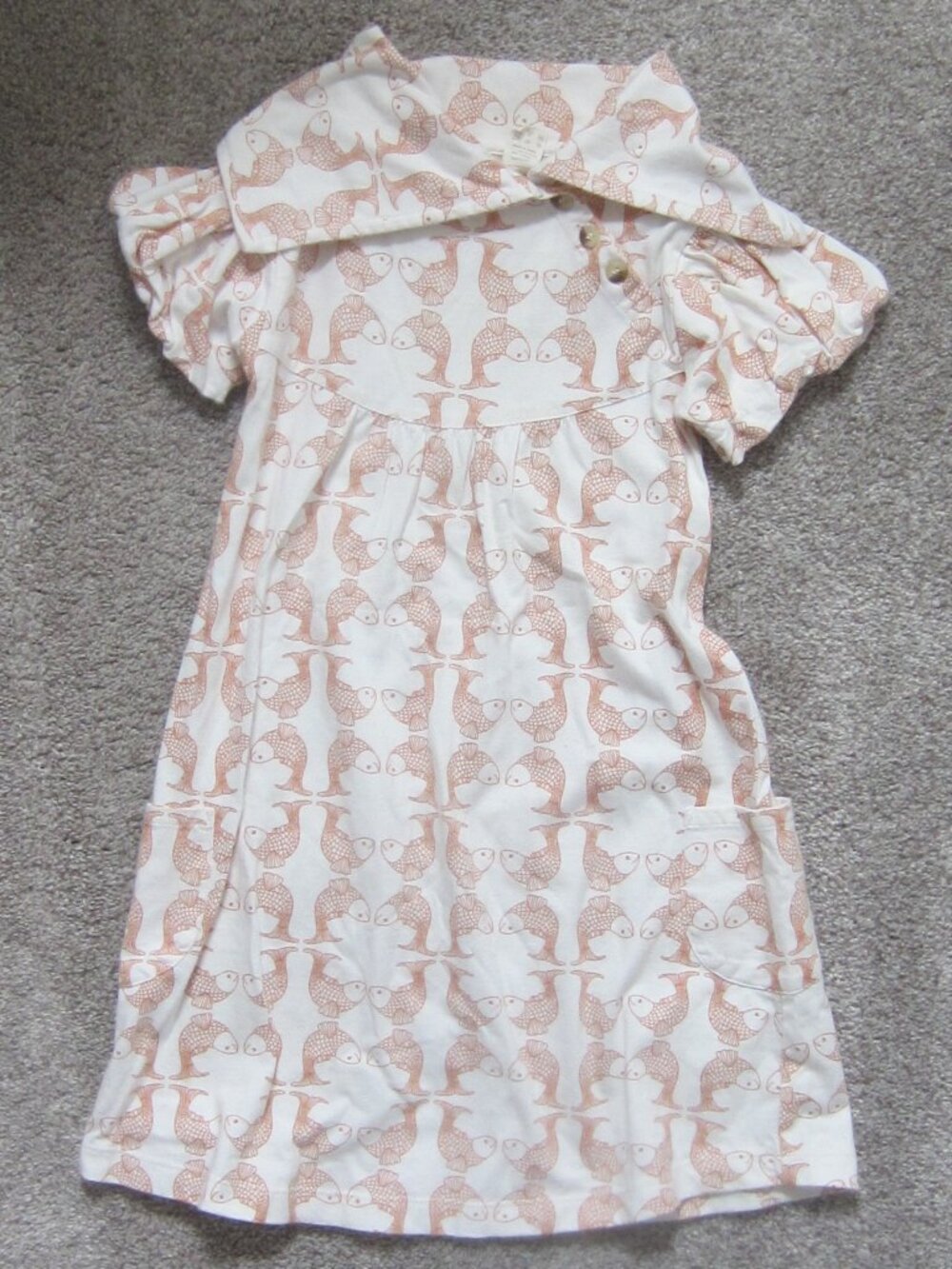 Kate Quinn 100% Organic Cotton Girls Dress Size 6Y